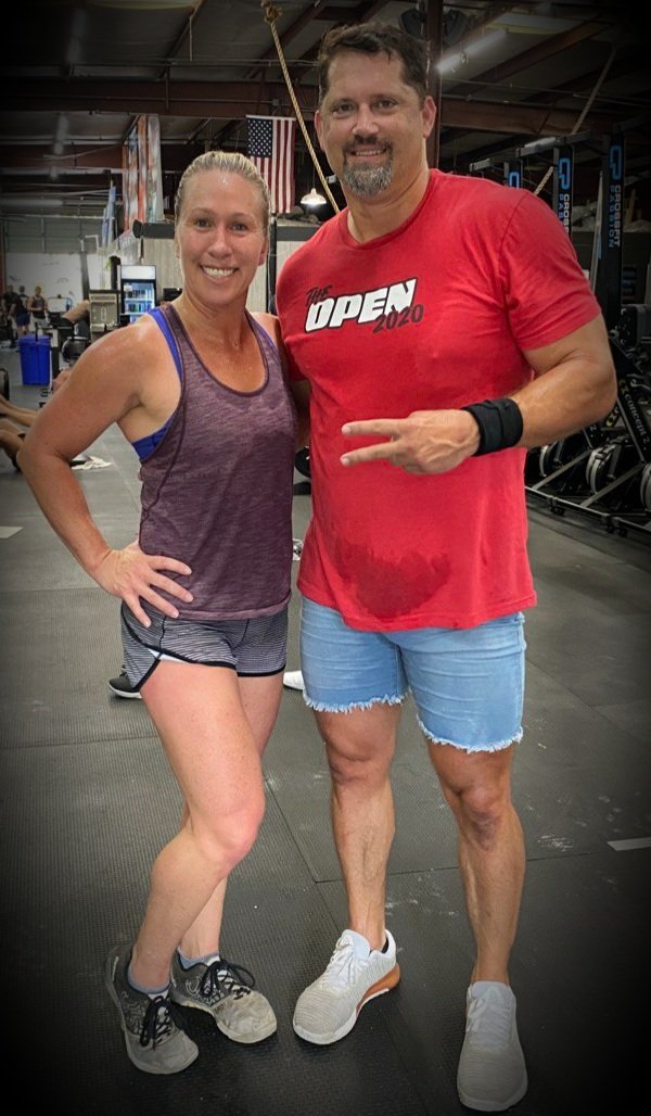 Marjorie Taylor Greene with husband Perry Greene at CrossFit gym
