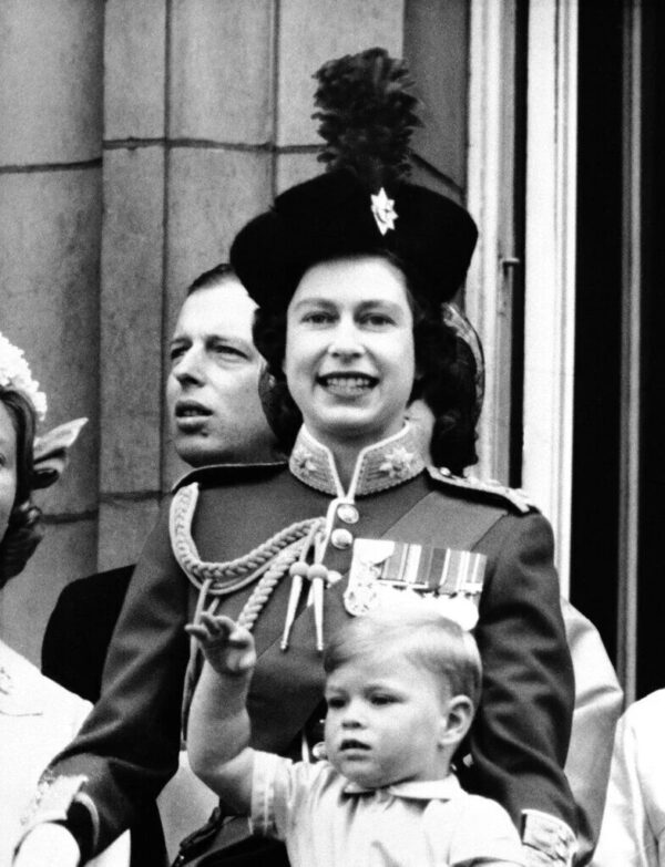 Queen Elizabeth with young Andrew