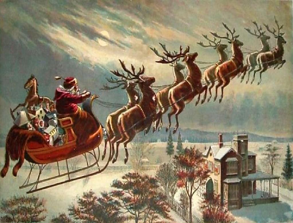 S santa sleigh