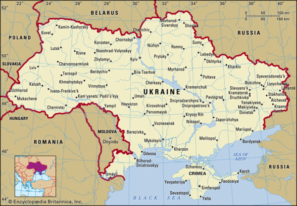 Ukraine-Russia crisis map