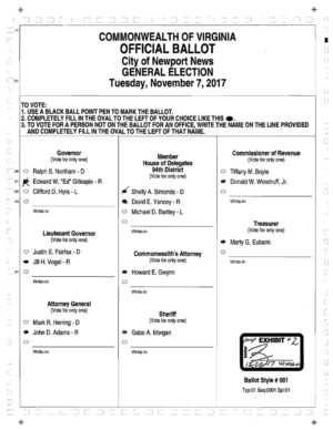 VA ballot
