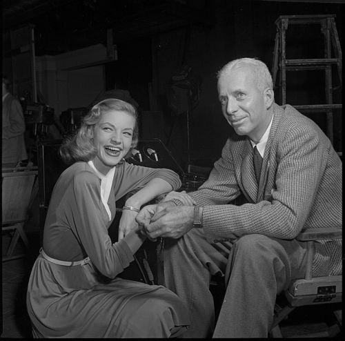 Lauren Bacall with mentor Howard Hawks