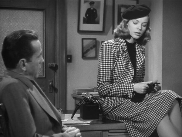 Lauren Bacall with Bogie in The Big Sleep