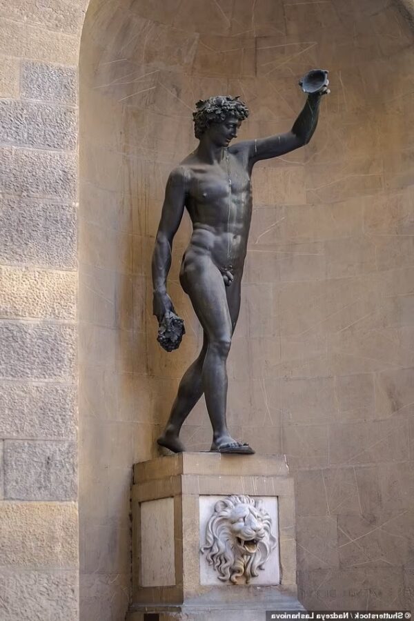 bacchus statue