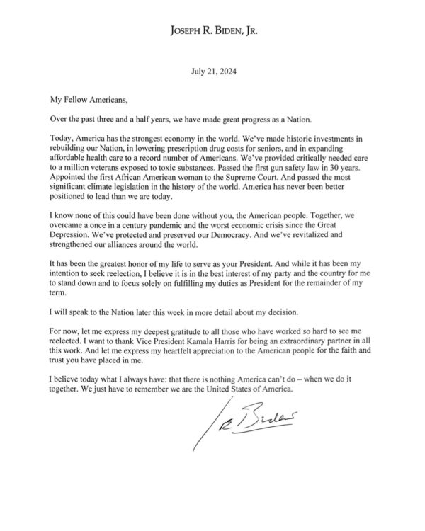 biden out letter