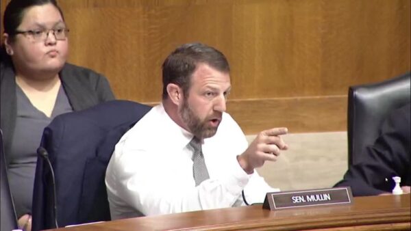 Senator Markwayne Mullin (R-OK) challenged witness Sean O’Brien