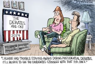 debate 2024 cartoon1