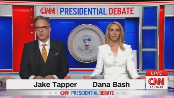 2024 debate moderators Jake Tapper and Dana Bash.