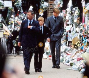 Floral tributes to Diana