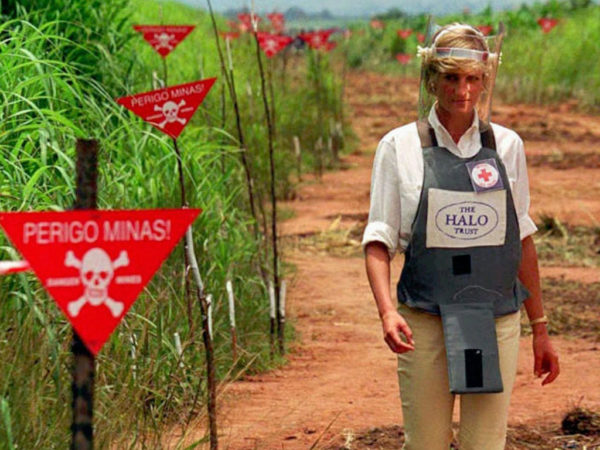 Diana, landmines