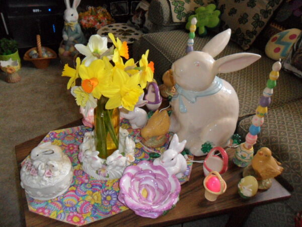 rabbit CJ daff bouquet