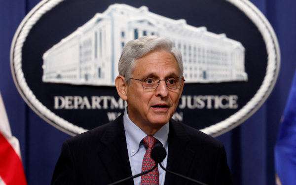 Merrick Garland, overseeing insurrection and documents criminal inquiries of Trump