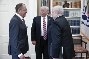 Trump with Lavrov and Kislyak in the Oval Office