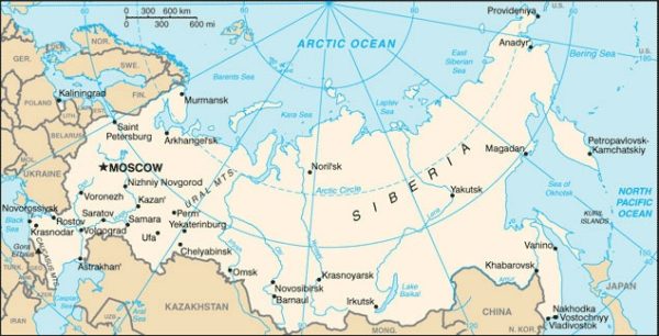 ukraine russia map